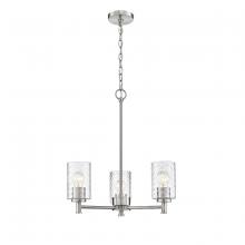  9213-BN - Ashli 3-Light Chandelier Ceiling Light Brushed Nickel