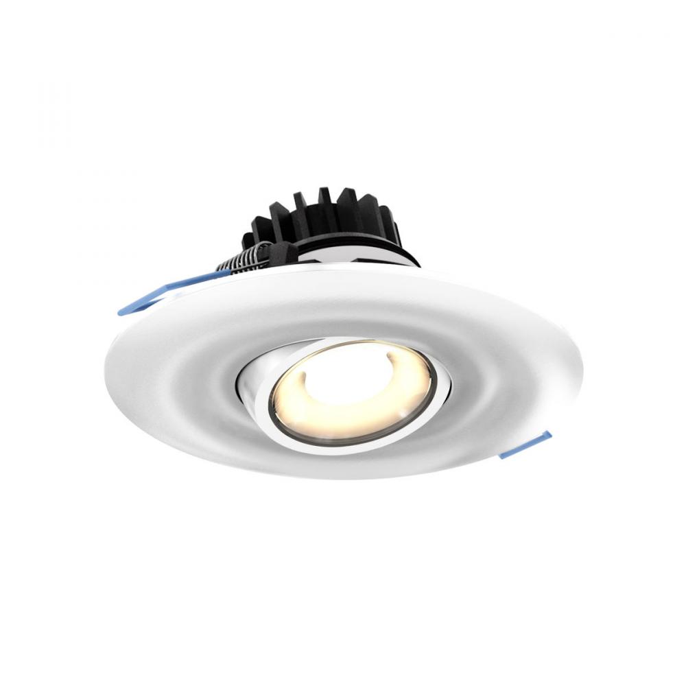 4 Inch Round Recessed LED Gimbal Light In 5CCT