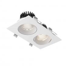  GBR35-CC-DUO-V-WH - Double GBR35 Recessed 5 CCT - universal 120V-347V, 0-10V dimming