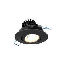  LEDDOWNG3-CC-V-BK - Multi CCT Round gimbal recessed light - universal 120V-347V, 0-10V dimming