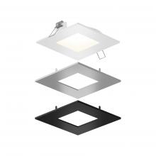  SPN4SQ-CC-V-3T - Recessed square panel light with included trims - universal 120V-347V, 0-10V dimming