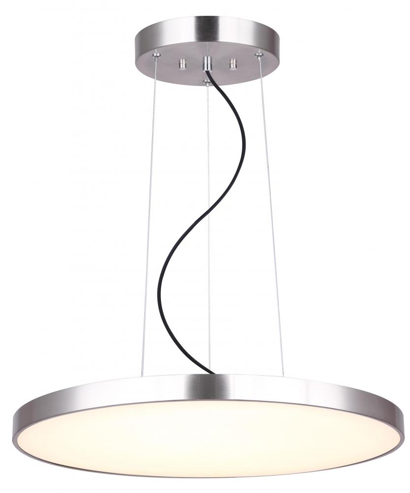 LENOX, LCH230A24BN -G-, 23.625inch Width Cable LED Chandelier, Acrylic, 41W LED (Integrated), Dimmab