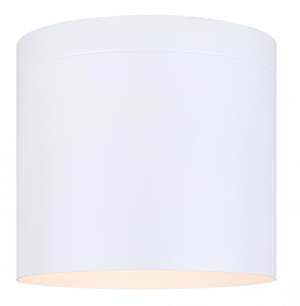 AGNA, IFM1071A08WH -G-, MWH Color, 1 Lt Flush Mount, 60W Type A, 7.875inch W x 7.125inch H, Easy Con