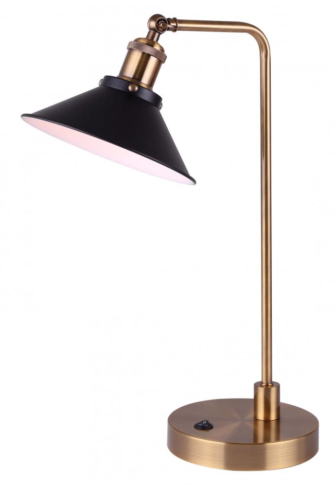 TALLY Matte Black Table Lamp