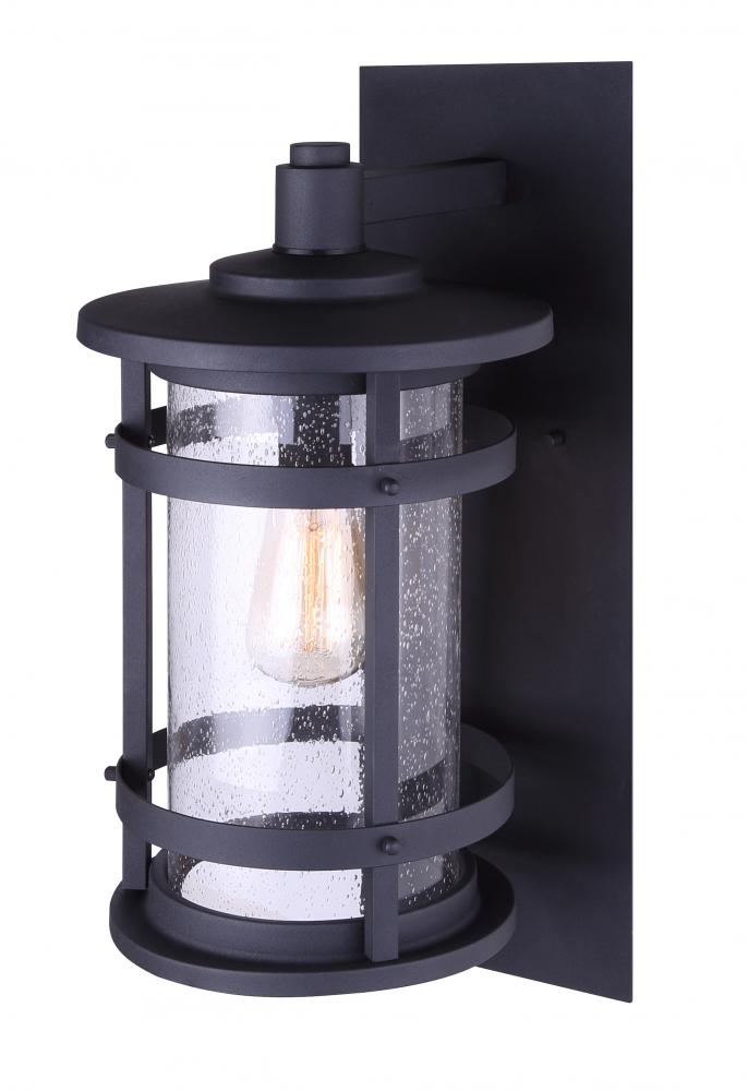 DUFFY, 1 Lt Outdoor Down Light, Seeded Glass, 100W Type A, 6 1/4" W x 15 3/8" H x 7 7/8"