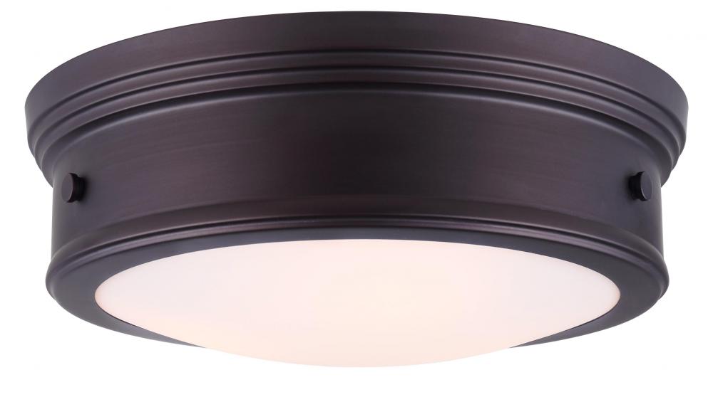 BOKU, IFM624A15ORB -G-, 3 Lt Flush Mount, Flat Opal Glass, 40W Type A, Easy Connect Included