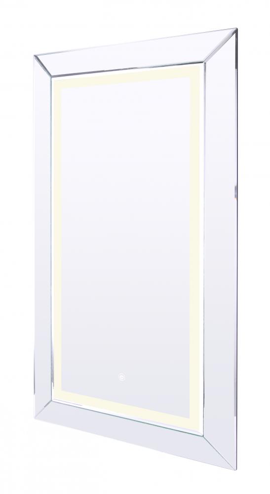 LED Mirror, LMV01W2442D -G-, 24inch W x 42inch H, Touch Button, 45W, Adjustable 3000K 4000K 6000K, 8