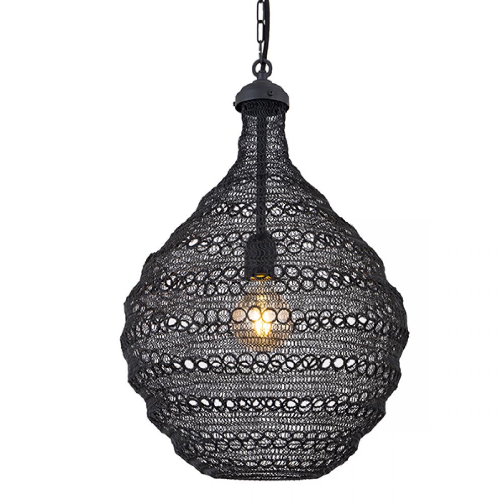 Zain 1 Light Black Pendant