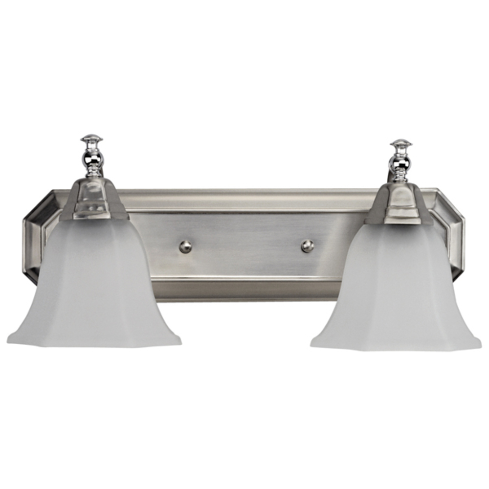 Vanity, 2 Light, Frosted Glass, Mount Up/Down, 60W Type A