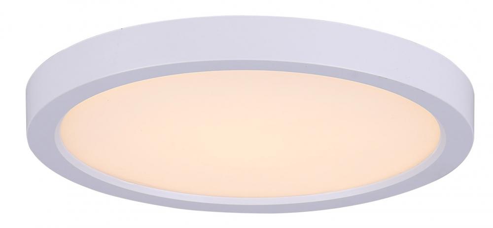 LED Disk, LED-55LM-WT-C -G-, 5.5inch White Color Trim, 12W Non-Dimmable, 3000K, 720 Lumen, Surface M