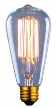 Canarm B-ST64-17C - Bulb, Edison Bulbs, 60W E26, Clear Color, ST64 Cone Shape, 2500hours