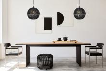  IPL1185A01BK16 - Burkley Black Pendant Light