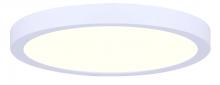 Canarm LED-7LM-WT-C - LED Disk, 7" White Color Trim, 15W Non-Dimmable, 3000K, 900 Lumen, Surface Mount