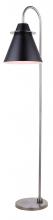 Canarm IFL1076A66BKN - TALIA, IFL1076A66BKN -G-, BN + MBK Color, 1 Lt Floor Lamp, 60W Type A, On-Off Switch On the Top of t