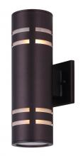  IOL256ORB - Tay, 2 Lt Outdoor Down Light, Stainless Steel, Glass Diffusers on Top and Bottom, 60W Type A