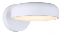  LWF281A01WH - ZARIA 8 in. 1 Light White Integrated LED Wall Light with White Metal Shade