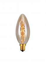 Canarm B-C35-7LG - Bulb, Edison Bulbs, 40W E12, Light Yellow Color, C35 Cone Shape, 2500hours