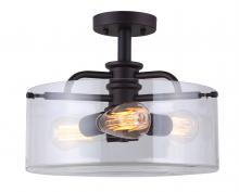  ISF679A03ORB - Albany 3 Light Semi Flush, Bronze Finish