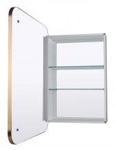 Canarm MCHDC2A2230GD - Medicine Cabinet, MCHDC2A2230GD, 22inch W x 30inch H, Wall Mounted, Mirror + Aluminium Profile Cabin