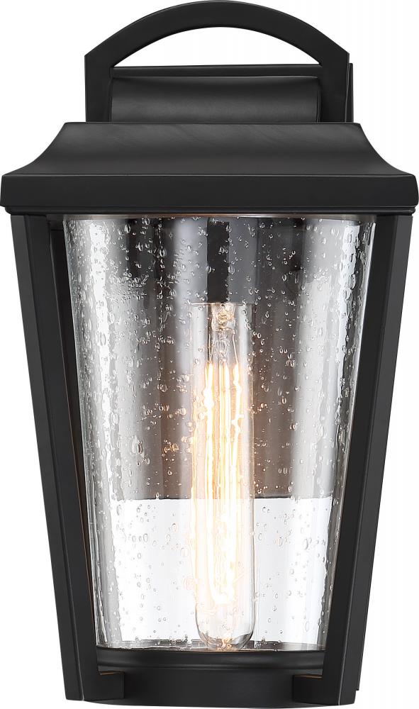 Lakeview - 1 Light Medium Wall Lantern with Clear Seed Glass - Aged Bronze Finish