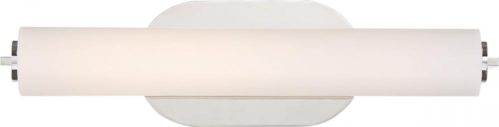 Lana - 14" LED Vanity with White Acrylic - Polished Nickel Finish