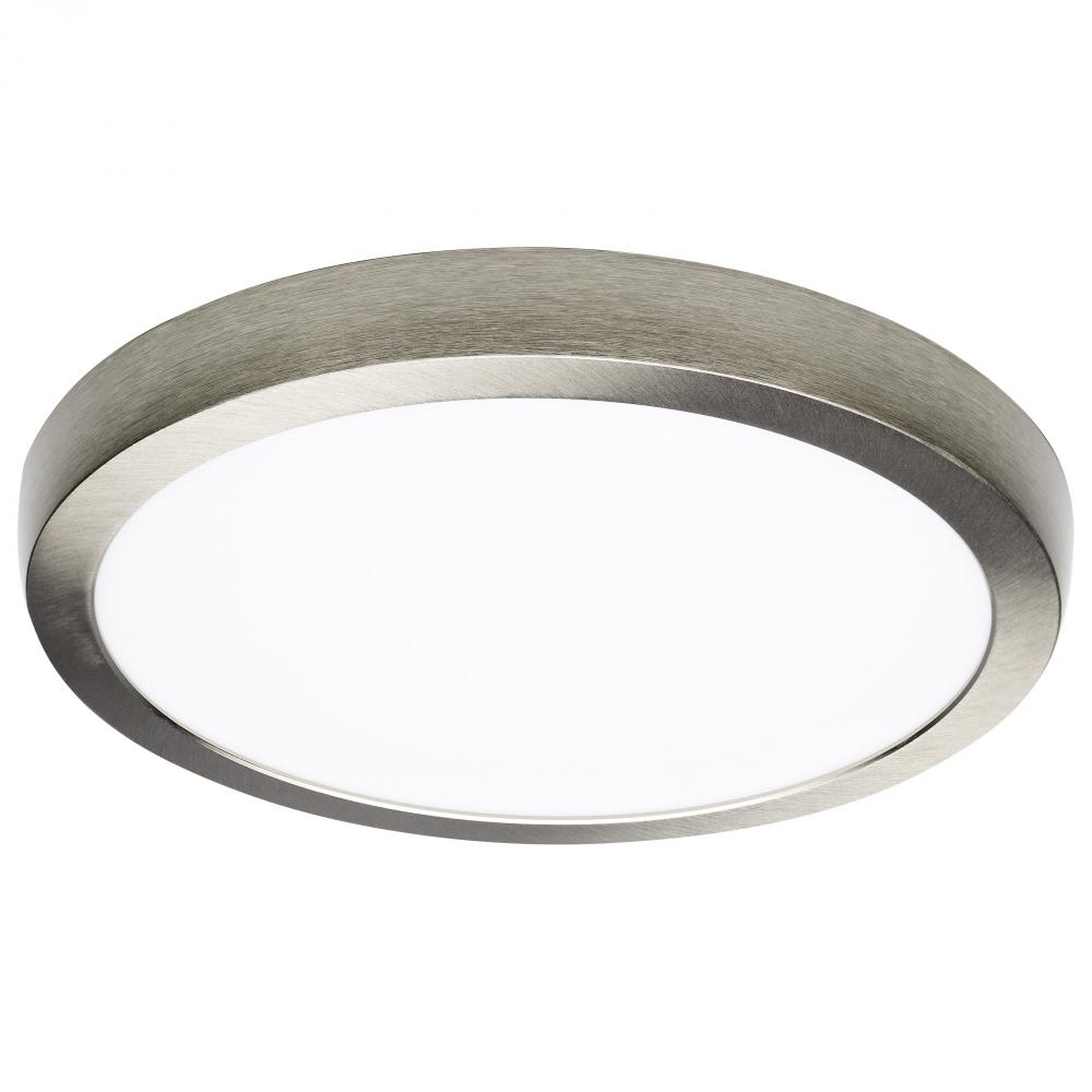 Blink Pro Plus; 19.5 Watt; 12 Inch; CCT Selectable; Brushed Nickel Finish 120/277 Volt; Round