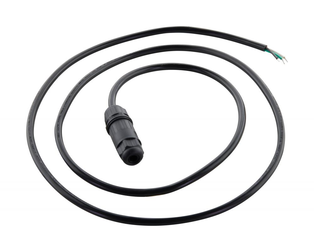 Whip Connector; 5.5 ft.; IP68 Rated; Supply Line Voltage; Black