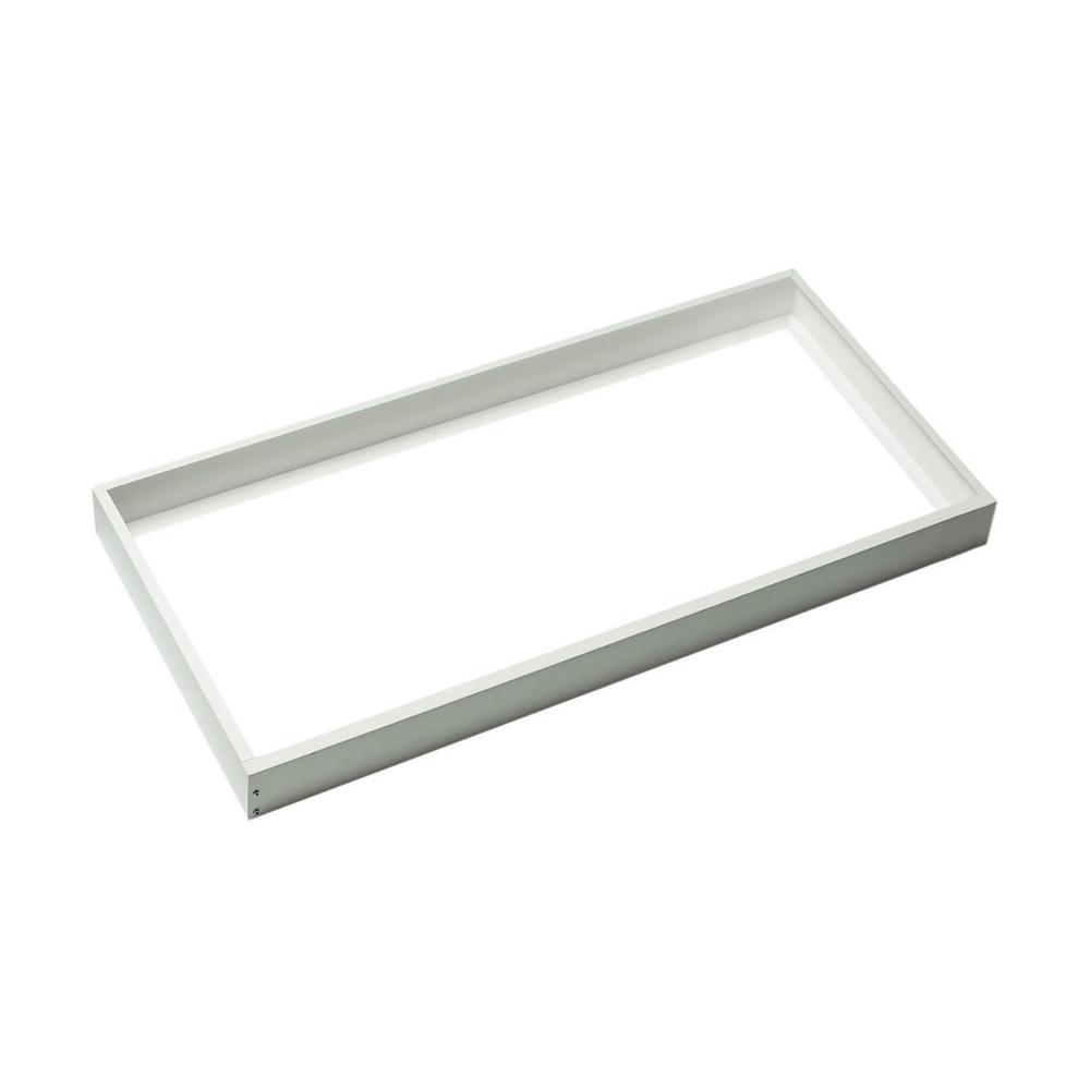 2X4 Backlit Panel Frame Kit; Slim Version; White Finish