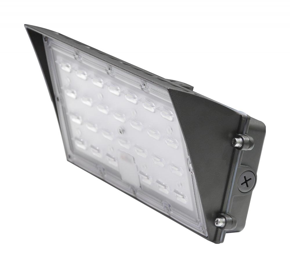40 Watt Semi Cutoff LED Wall Pack; CCT Selectable; 4800-5000 Lumens; DLC Premium