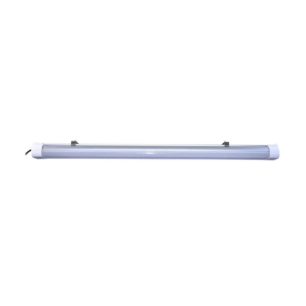 4 Foot; LED Tri-Proof Linear Fixture with Integrated Microwave Sensor; CCT & Wattage Selectable;