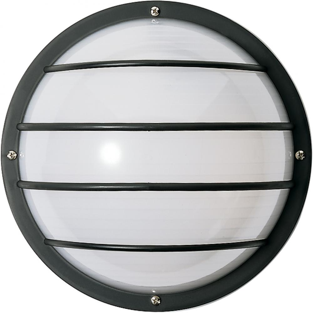 2 Light CFL - 10" - Round Cage Wall Fixture - (2) 9W Twin Tube Incl