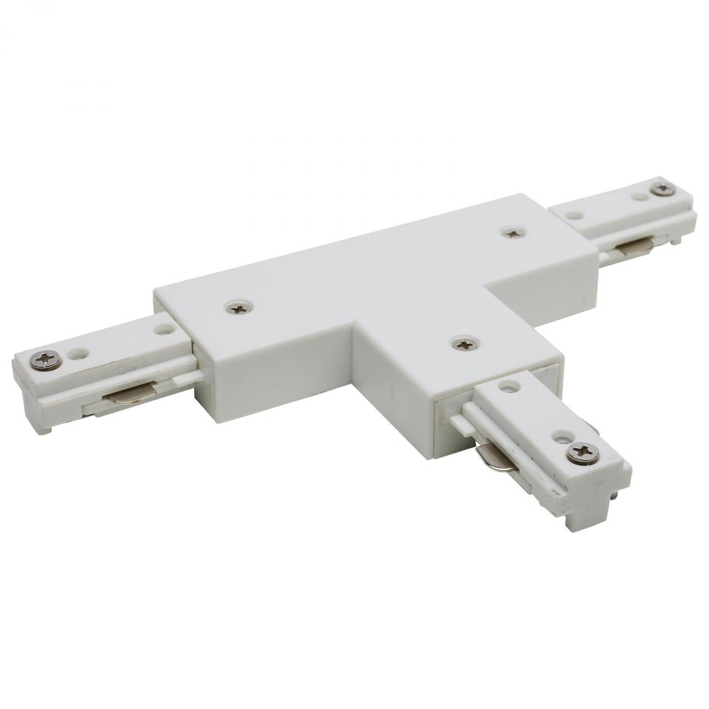 T Connector; Reverse Polarity; White Finish