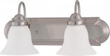 Nuvo 60/3278 - Ballerina - 2 Light 18" Vanity with Frosted White Glass - Brushed Nickel Finish