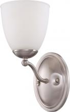 Nuvo 60/5031 - Patton - 1 Light Vanity with Frosted Glass - Brushed Nickel Finish