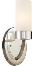 Nuvo 60/6221 - Denver - 1 Light Vanity with Satin White Glass - Polished Nickel Finish