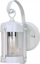 Nuvo 60/633 - 1 Light 11" - Piper Lantern with Clear Seeded Glass - White Finish
