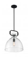 Nuvo 60/7152 - Teresa - 1 Light Pendant with Clear Glass - Matte Black Finish