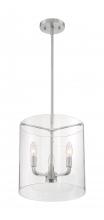 Nuvo 60/7177 - Sommerset - 3 Light Pendant with Clear Glass - Brushed Nickel Finish