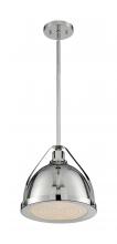 Nuvo 60/7212 - Barbett - 1 Light Pendant with Fresnel Glass - Polished Nickel Finish