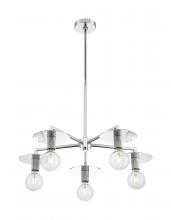 Nuvo 60/7255 - Bizet - 5 Light Chandelier with- Polished Nickel Finish