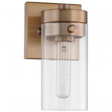 Nuvo 60/7531 - Intersection; 1 Light; Vanity; Burnished Brass with Clear Glass
