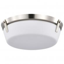Nuvo 60/7760 - Rowen 3 Light Flush Mount; Brushed Nickel Finish; Etched White Glass