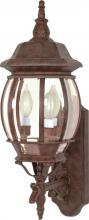 Nuvo 60/889 - Central Park - 3 Light 22" Wall Lantern with Clear Beveled Glass - Old Bronze Finish