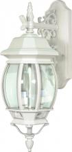 Nuvo 60/891 - Central Park - 3 Light 22" Wall Lantern with Clear Beveled Glass - White Finish