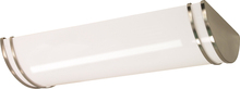 Nuvo 62/1039 - Glamour LED - 25" - Linear Flush with White Acrylic Lens - Brushed Nickel Finish