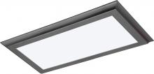 Nuvo 62/1172 - Blink Plus Profile - 22W- 12" x 24" Surface Mount LED - 3000K - Gun Metal Finish - 100-277V
