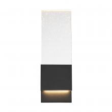 Nuvo 62/1513 - Ellusion - LED Large Wall Sconce - with Seeded Glass - Matte Black Finish