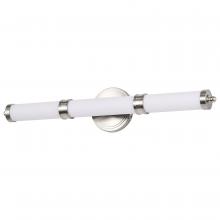 Nuvo 62/1535 - Kagen Medium Vanity; LED; Brushed Nickel Finish; White Acrylic Lens