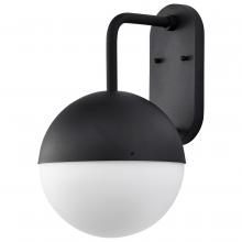 Nuvo 62/1617 - Atmosphere; 10W LED; Large Wall Lantern; Matte Black with White Opal Glass