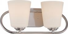 Nuvo 62/407 - Dylan - 2 Light Vanity Fixture with Satin White Glass - LED Omni Included